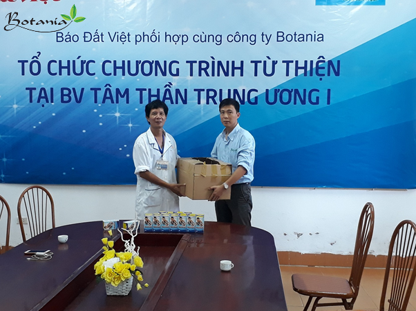 công ty botania trao quà cho bệnh viện tâm thần TW