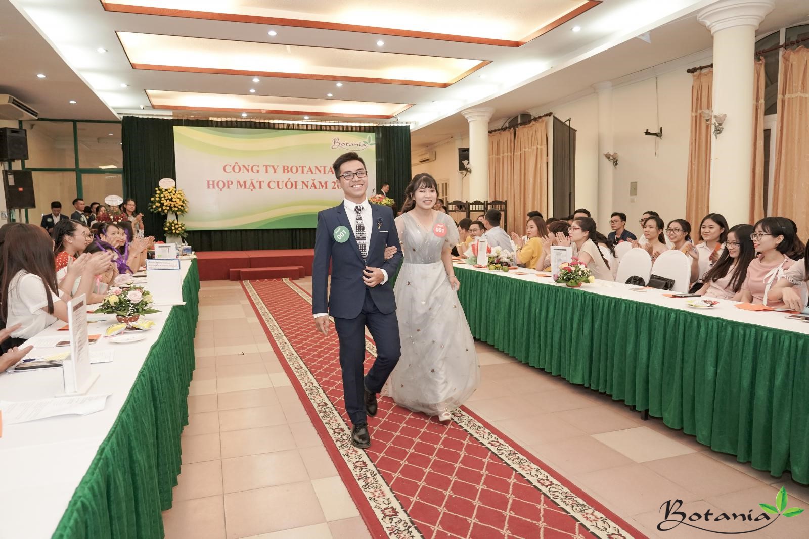 cặp đôi số 001 thi hoa hậu và nam vương công ty botania