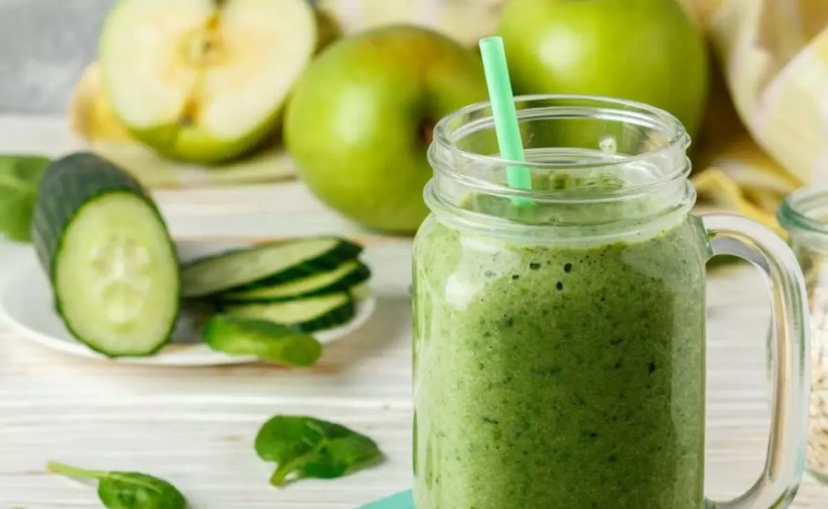 Nước ép táo, dưa chuột