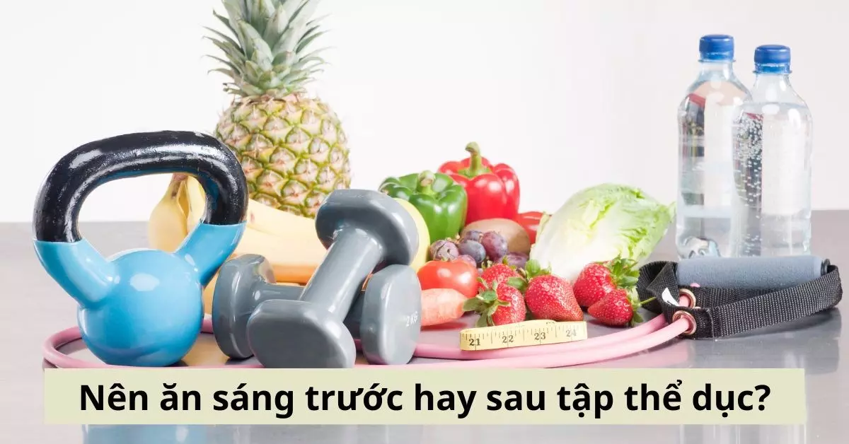 Ăn sáng và tập thể dục