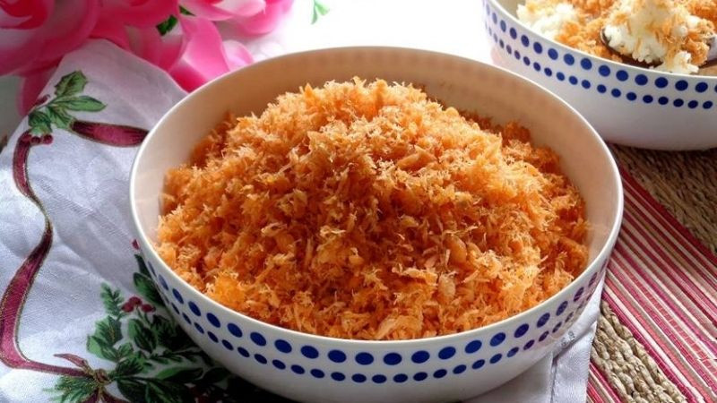 Ruốc cá hồi rất tốt cho trẻ ăn dặm