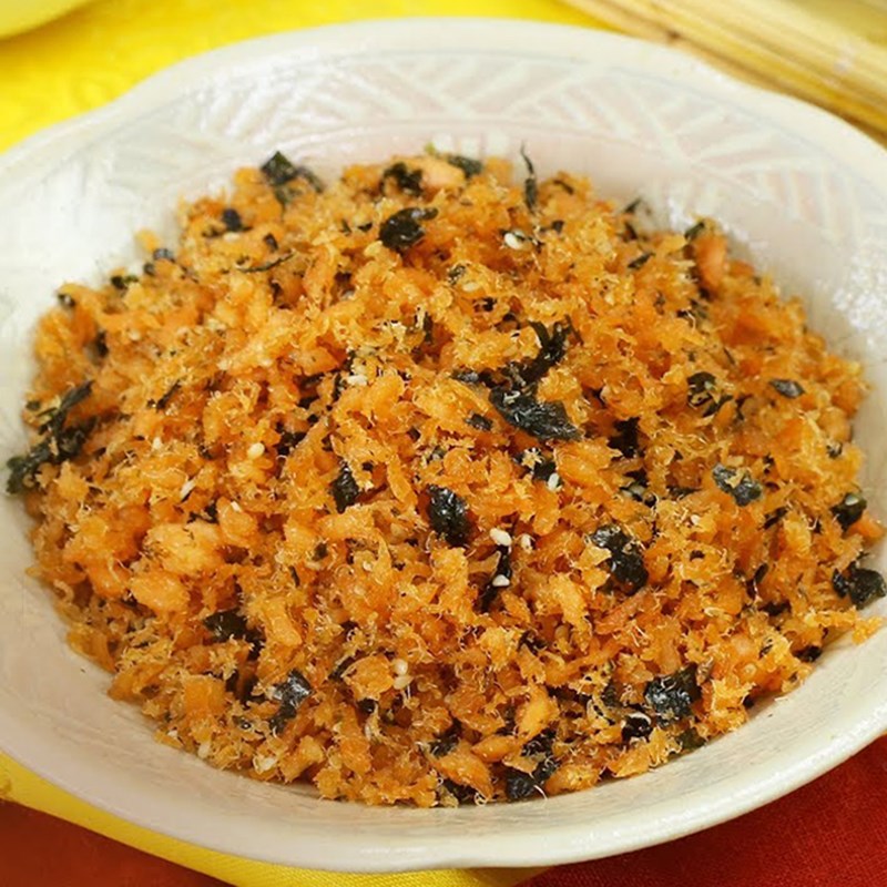  Ruốc cá hồi rong biển cho trẻ ăn dặm