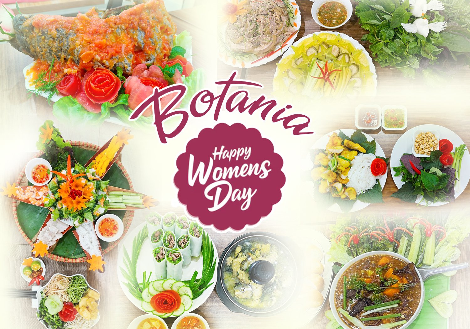 Botania tràn ngập hương, vị và sắc màu cùng cuộc thi nấu ăn ngày 8-3