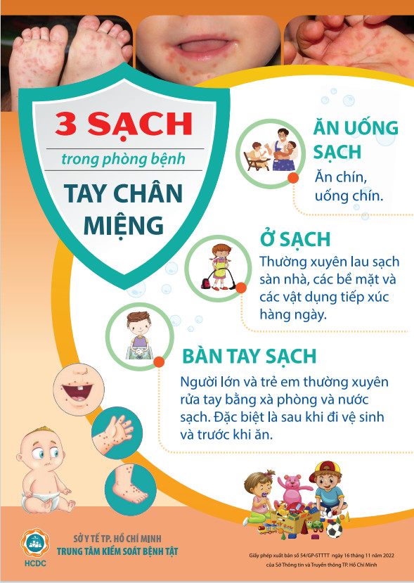 Chủ động phòng bệnh tay chân miệng cho trẻ.