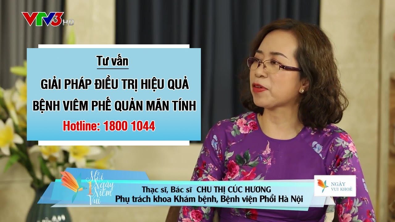 VTV3: Giải pháp kiểm soát hiệu quả bệnh viêm phế quản mạn tính